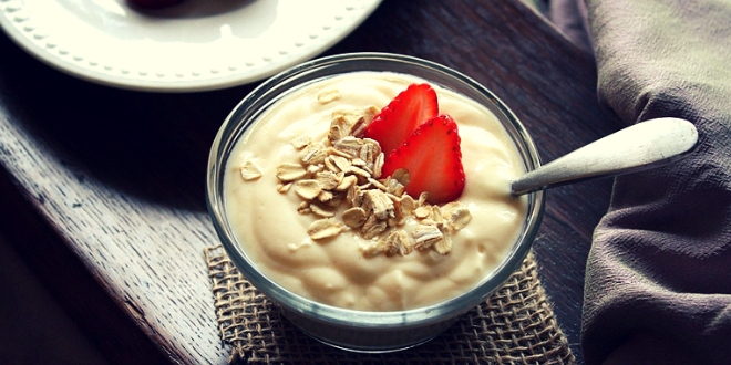 Yogurt with oats Yogurt with oats