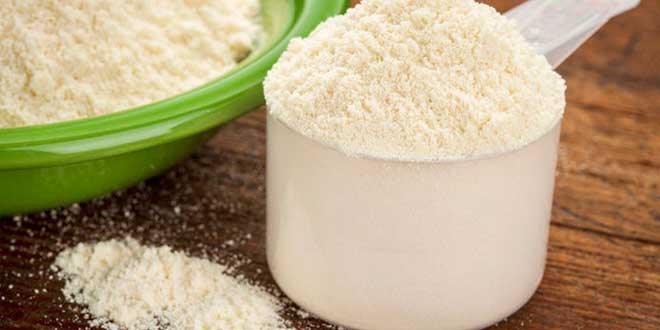 Scoop of protein powder