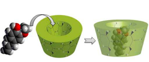 The structure of a cyclodextrin The structure of a cyclodextrin