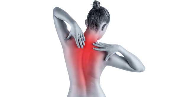 Woman with back pain