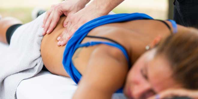 Lower back massage