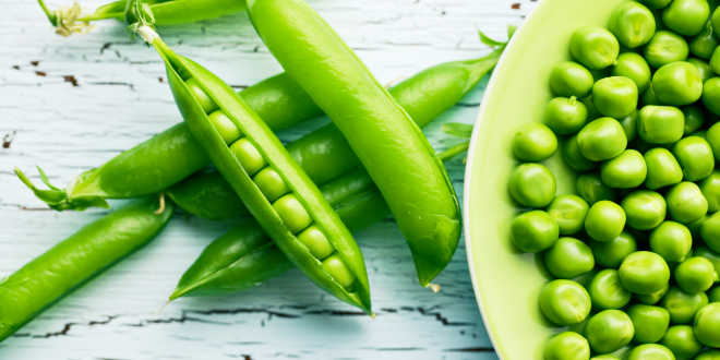 Peas in their sheath