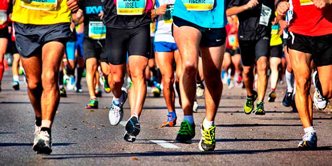 Running half marathon