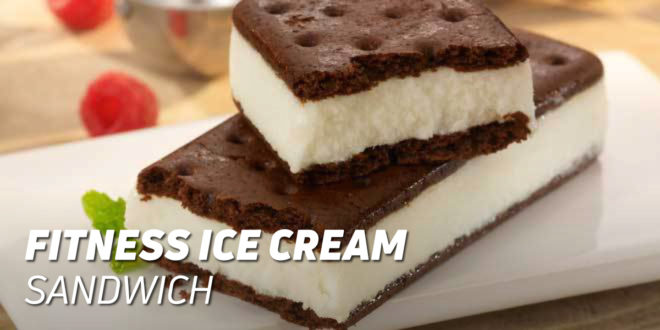 Fitness Ice Cream Sandwich with Oat flour and Coconut Oil