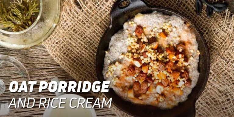 Oat Porridge with Rice Cream and Seeds