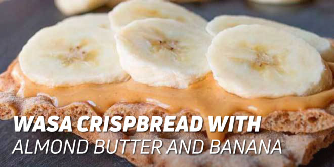 Wasa Bread with Almond Butter and Banana