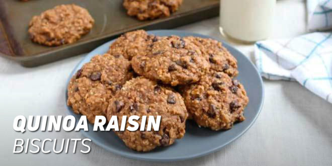 Quinoa Raisin Biscuits