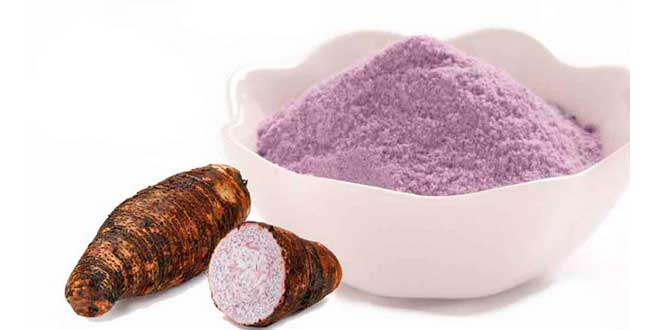 Taro root and powder Taro root and powder