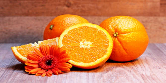 Vitamin C content in oranges