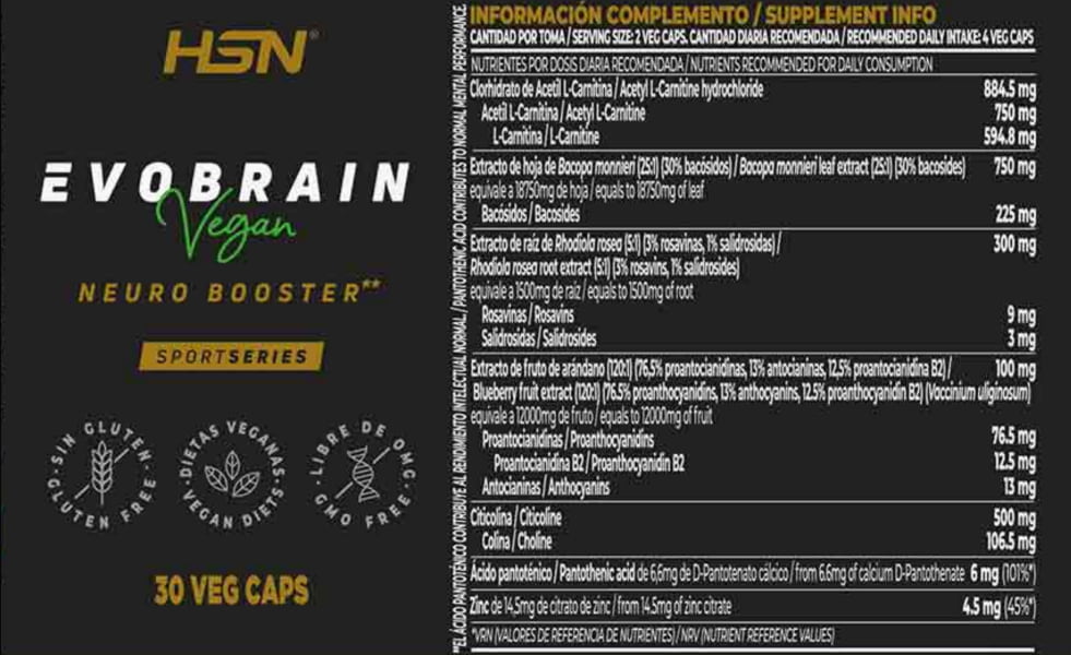 Evobrain Label Evobrain Label