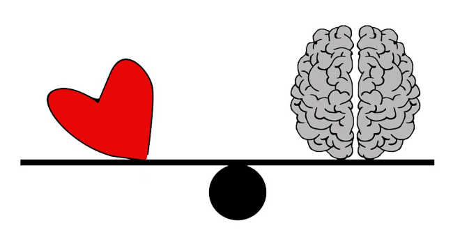 Heart and brain balance Heart and brain balance