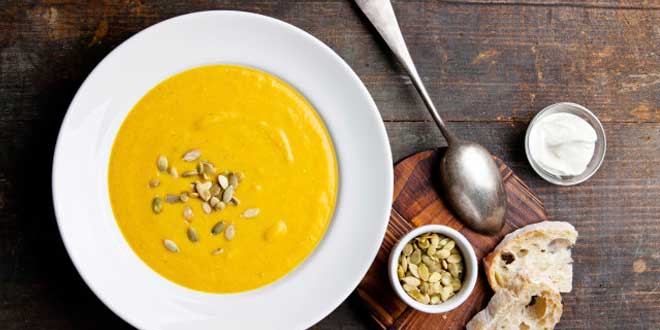 Pumpkin cream with Coconut milk