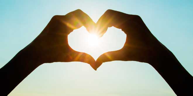 Hands shaping a heart
