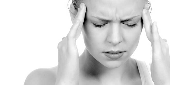 Woman with a headache