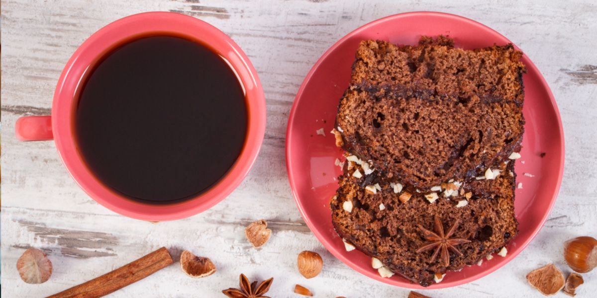 Peanut Butter Sponge Cake with Chocolate nibs