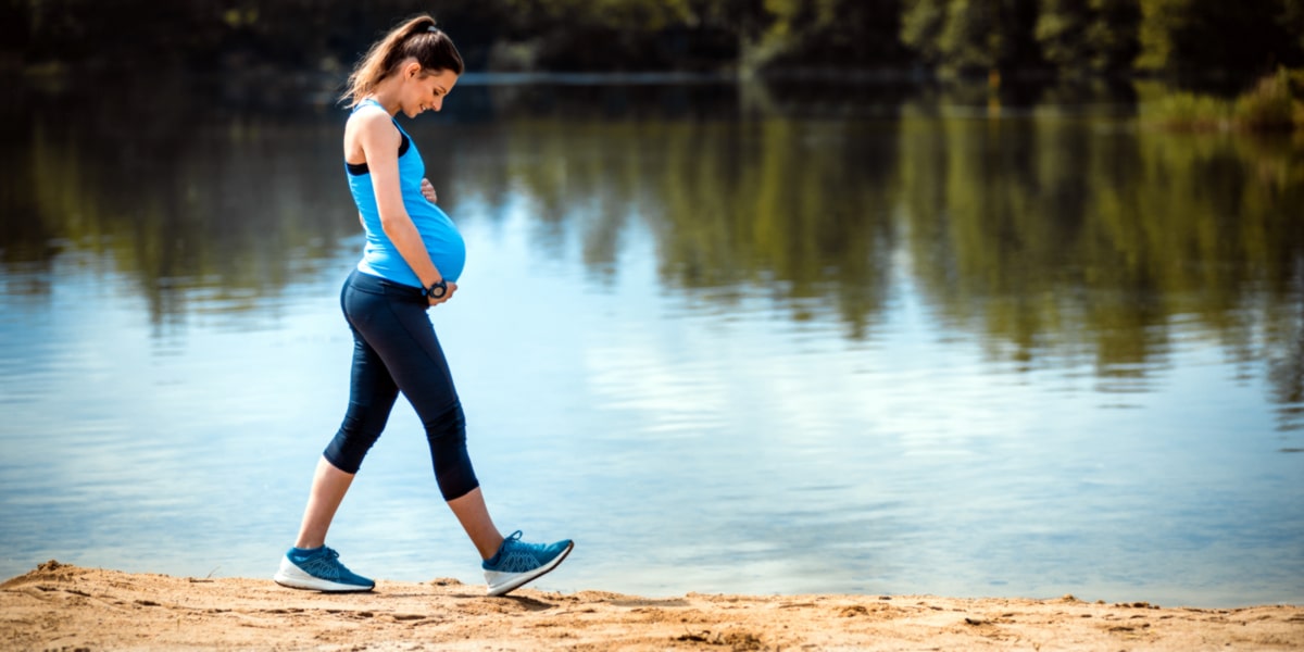 Doing exercise outdoors during the pregnancy