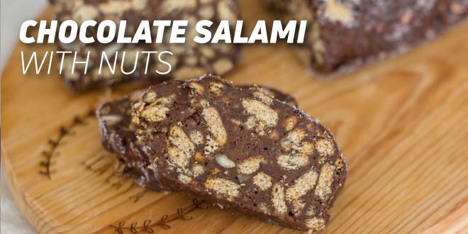 Chocolate Salami with Nuts