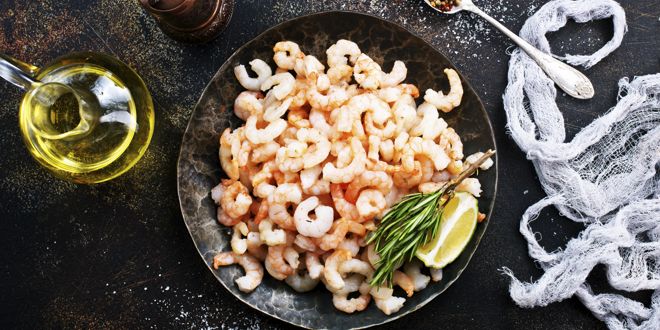 A dish of prawns A dish of prawns