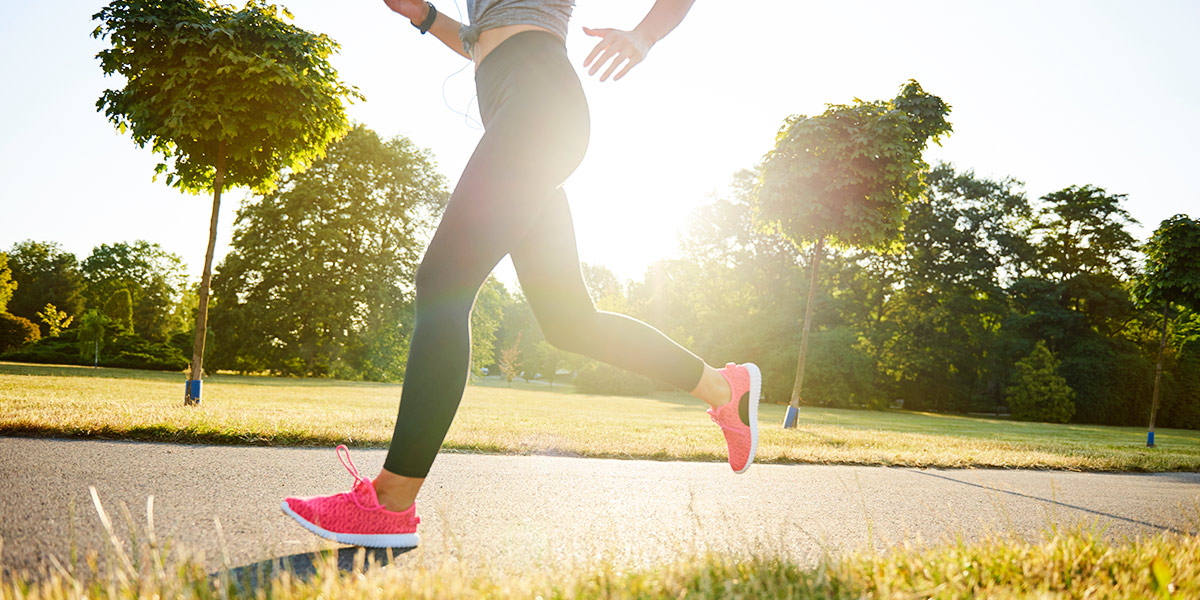 Running outdoors Running outdoors