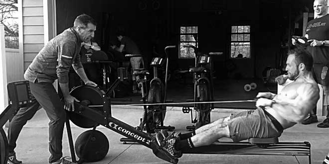 Froning rowing