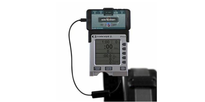 Mobile phone holder for rowing concept