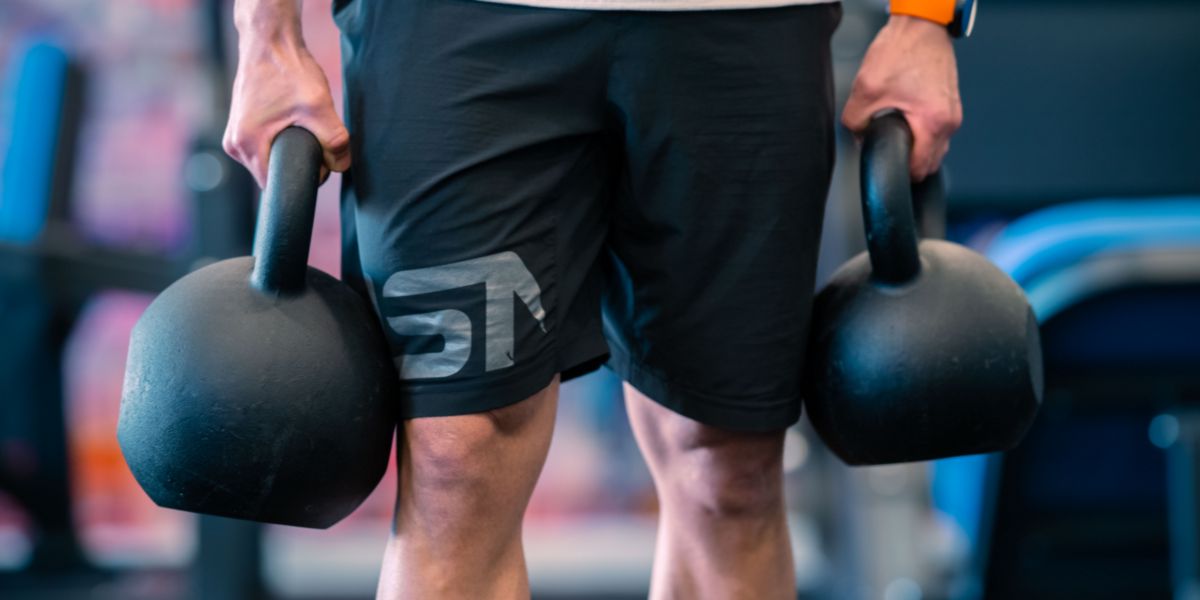 Russian weights farmer walk