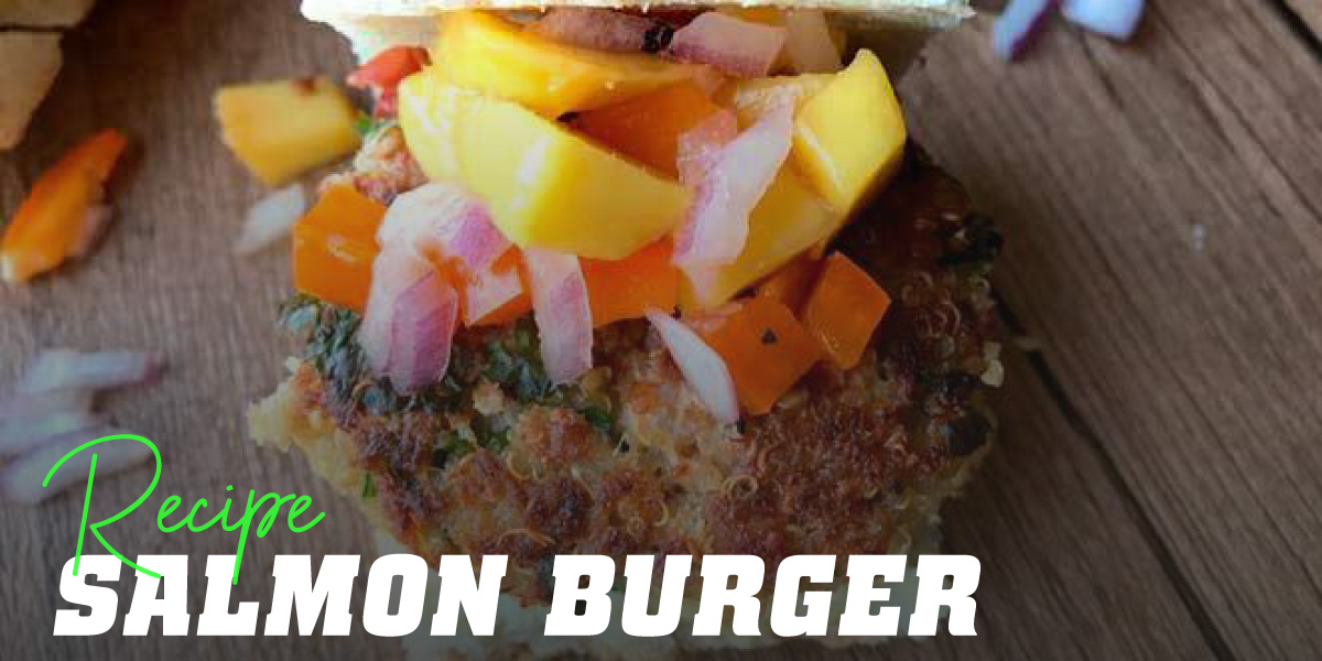 Salmon and Mango Burger Salmon and Mango Burger