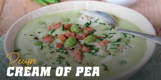 Creamed Pea Soup with Turkey