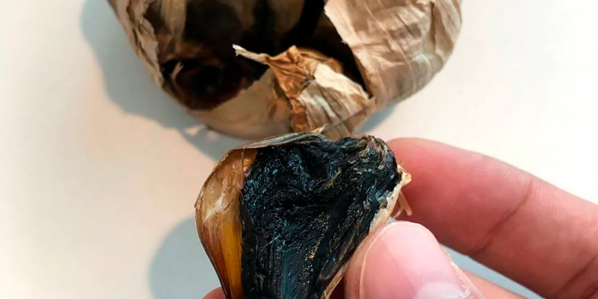 Black garlic clove Black garlic clove