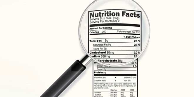 Nutrition facts Nutrition facts