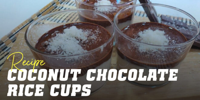 Coconut Chocolate Creamy Rice Cups Coconut Chocolate Creamy Rice Cups