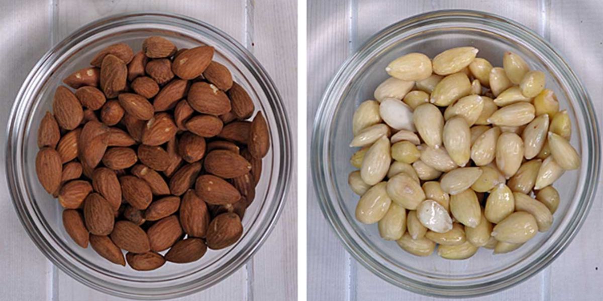 RAW almonds vs Blanched almonds