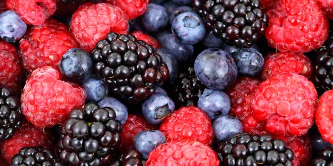 Berries Rich in antioxidants