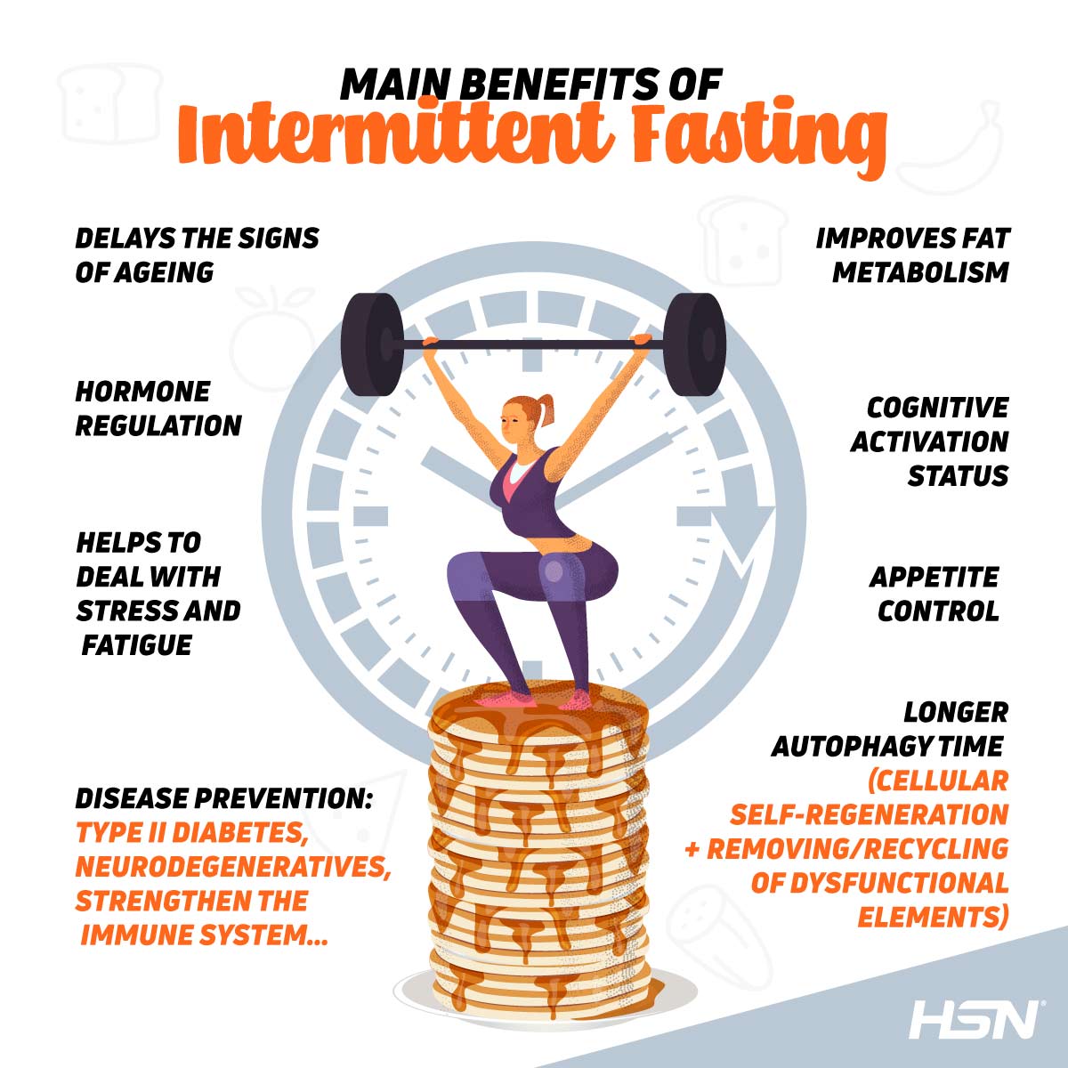Main benefits of intermitent fasting