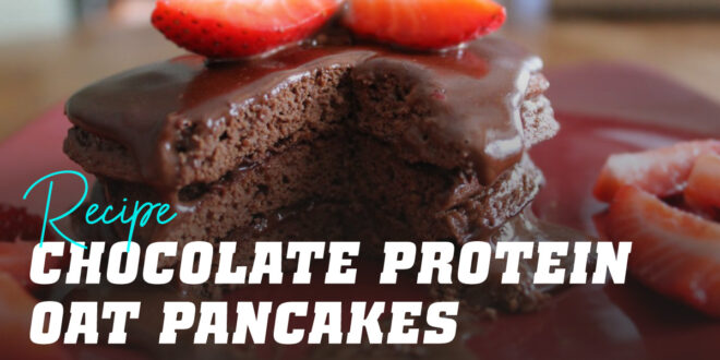 Oat Pancakes with Protein Chocolate Spread