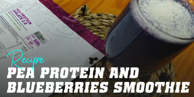 Pea Protein and Blueberry Smoothie