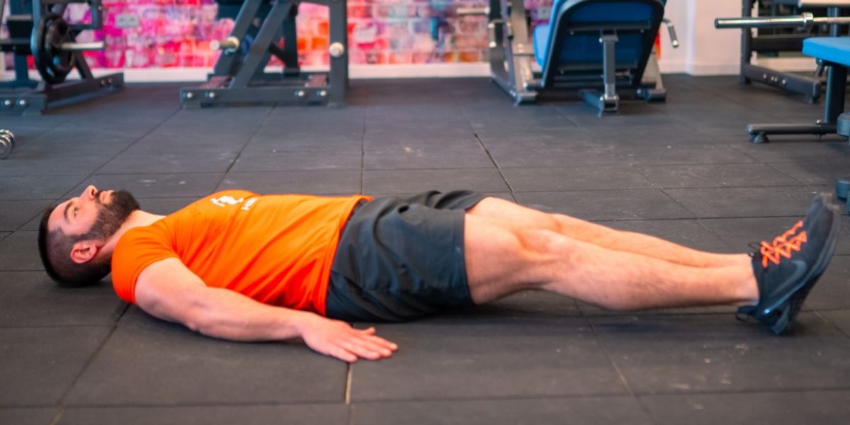 Lying on your back Lying on your back