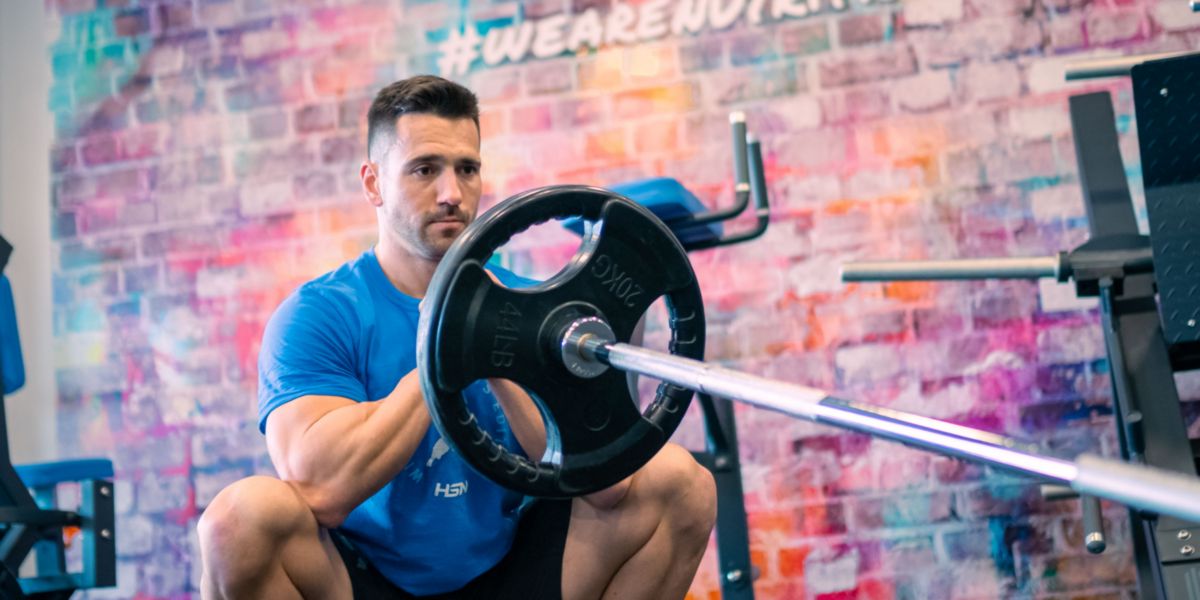 Squat with a Landmine