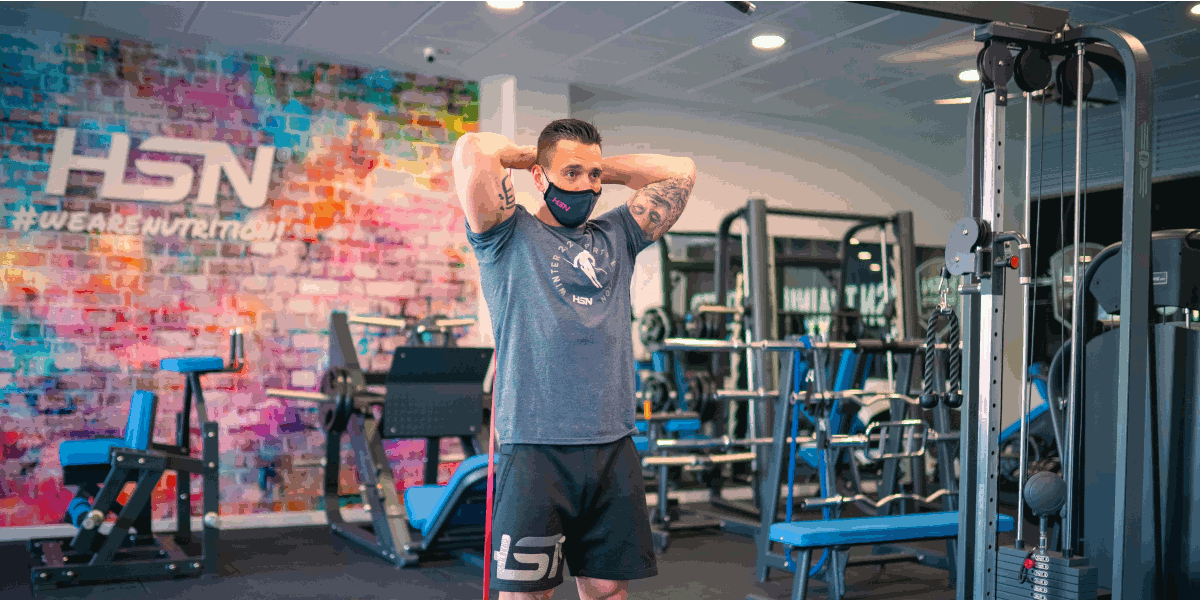 Banded Triceps Overhead Extension Banded Triceps Overhead Extension