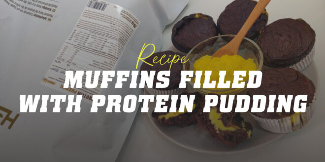 Muffins Filled with Protein Pudding Muffins Filled with Protein Pudding