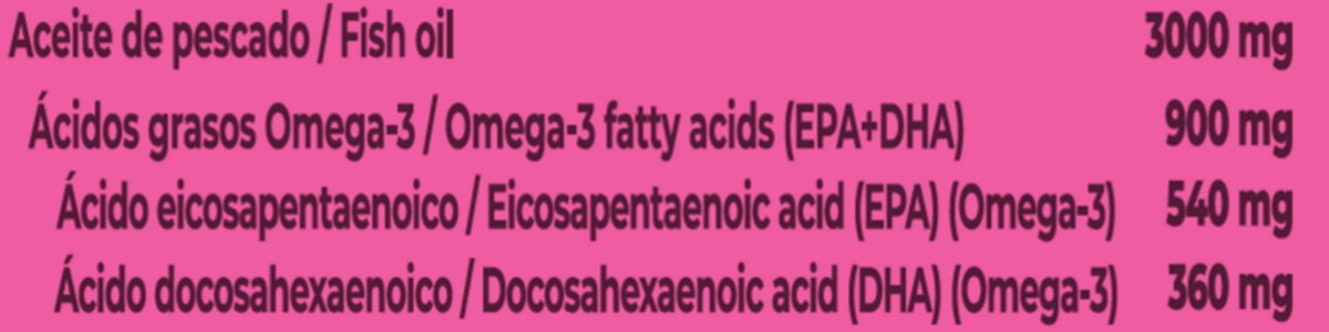 Omega-3 Fish Oil Label Omega-3 Fish Oil Label