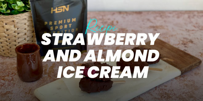 Strawberry and Almond Ice Cream