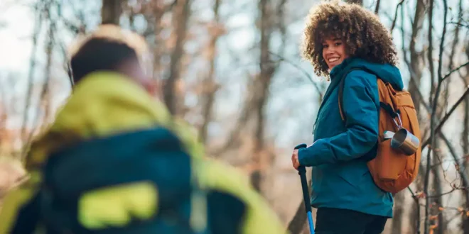 Losing weight walking in the mountains