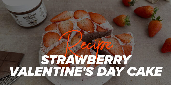 Strawberry Valentine’s Day Cake Strawberry Valentine’s Day Cake