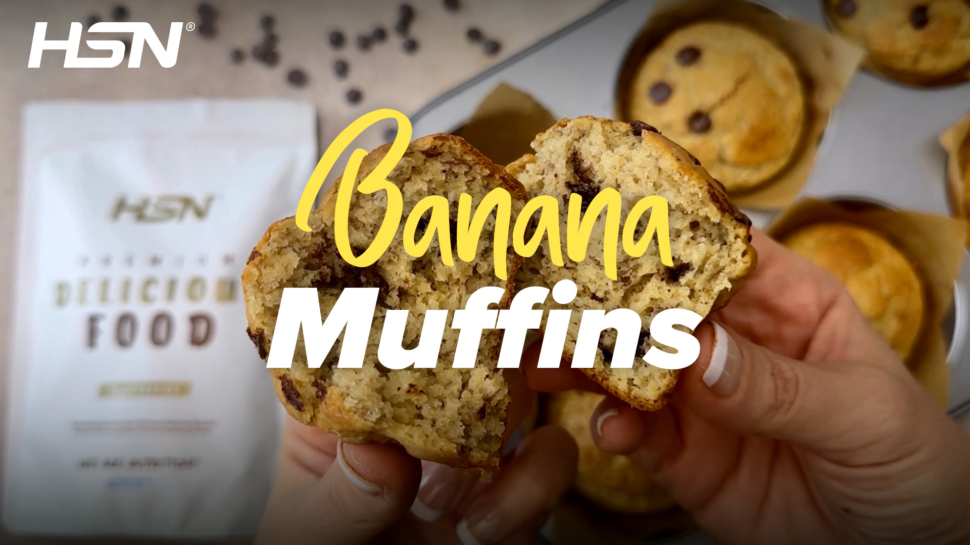 Banana Muffins with Chocolate Chips HSN