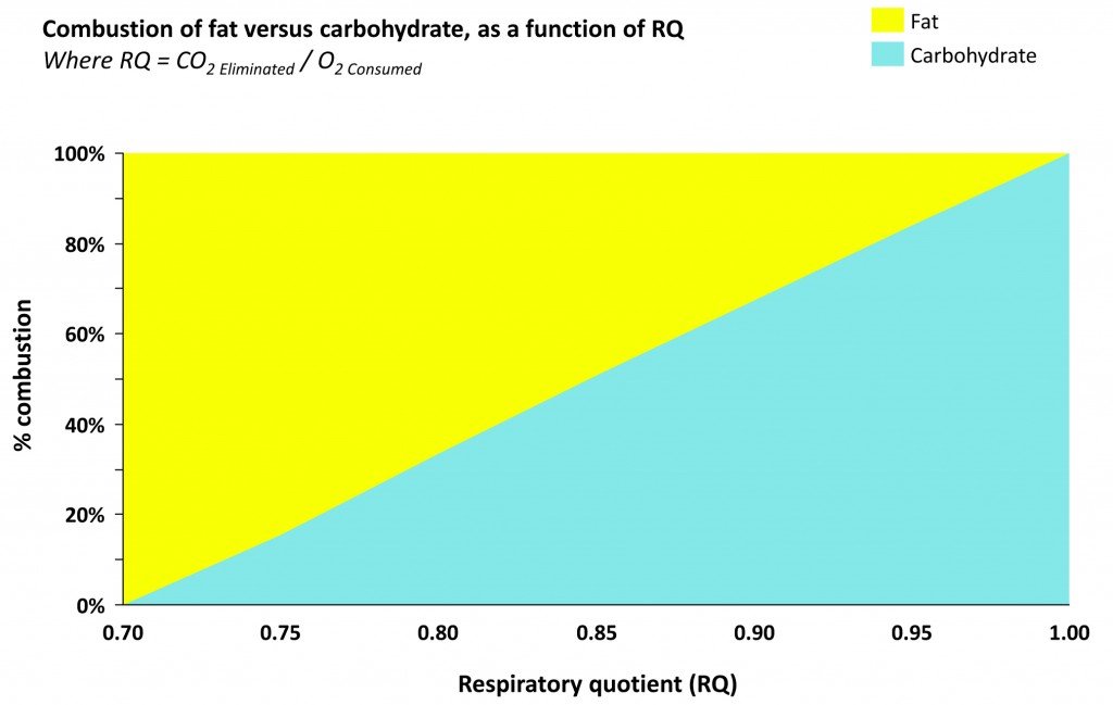 Graph fat use vs Carbohydrates