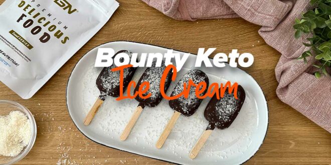Chocolate Coconut Bounty Ice Cream for the Keto Diet
