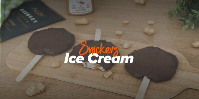 Fitness Snickers Ice Cream to make at home