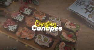 Christmas canapés