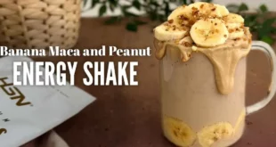Banana Maca and Peanut Energy Shake